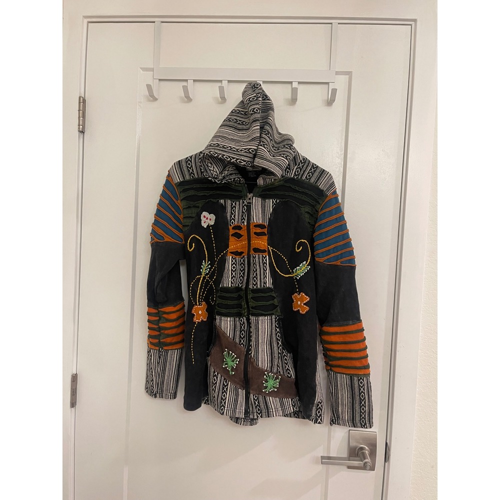 Rising International Boho Hippie Hoodie Jacket Whimseygoth Beachy